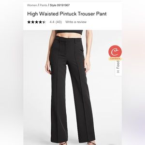 EUC Express High Waisted Pintuck Trouser Pant 10P 10S